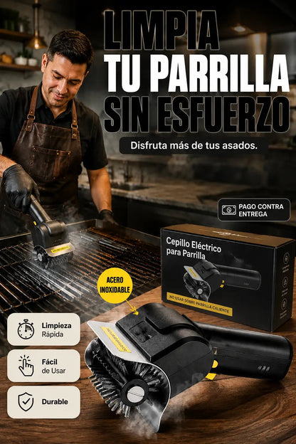 PROMO FIESTAS PATRIAS 🥩 | CEPILLO ELÉCTRICO LIMPIA PARRILLAS | OLVÍDATE DE RASCAR LA GRASA Y DISFRUTA EL ASADO